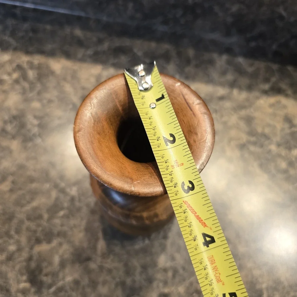 Handcrafted Wood Vase By Wood Bin‎ Woodworks NC 7